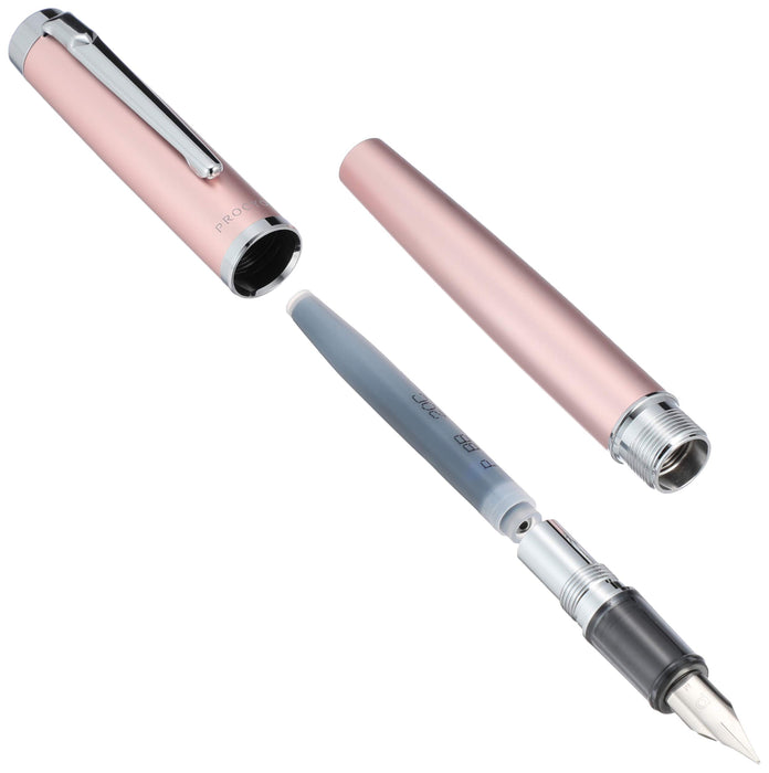 Platinum Fountain Pen M Medium Niprocion Dual-Use Rose Gold Luster PNS-8000 18-3 Regular Import