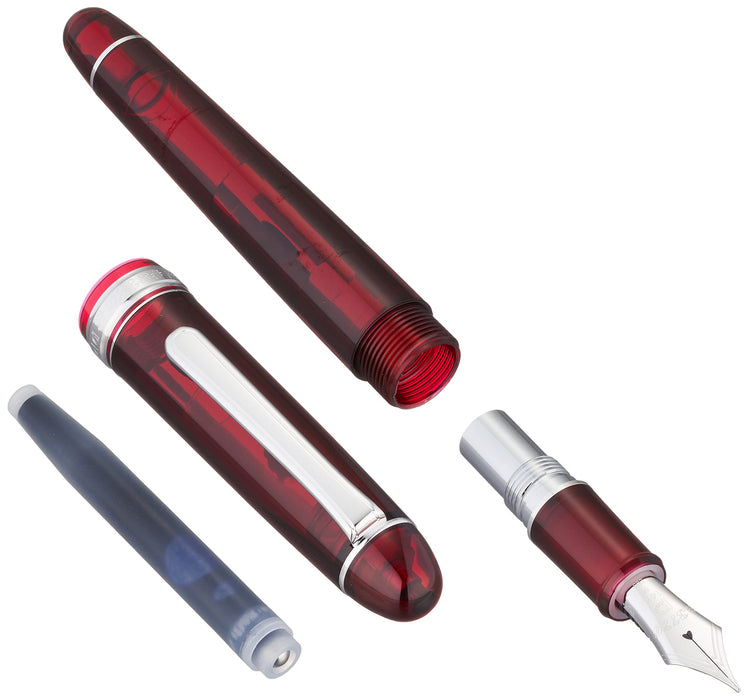 Platinum Fountain Pen 3776 Century Medium Point Rhodium Finish Burgundy PNB-18000CR Dual Use