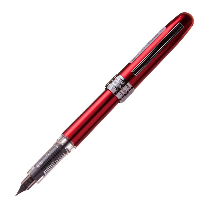 Platinum Plaisir Red Fountain Pen with Medium Point - PGB-1000#70-3