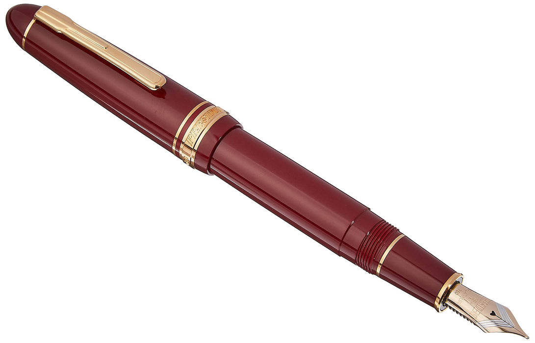 Platinum Fountain Pen President Medium Point Wine Red - PTB-20000P#10-3