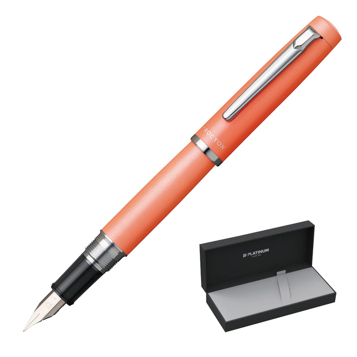 Platinum Procion #25 Fine Point Fountain Pen in Persimmon Orange