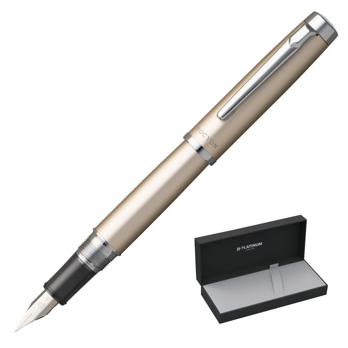 Platinum Procion Luster Fine Point Fountain Pen PNS-8000#78-2 Champagne Gold