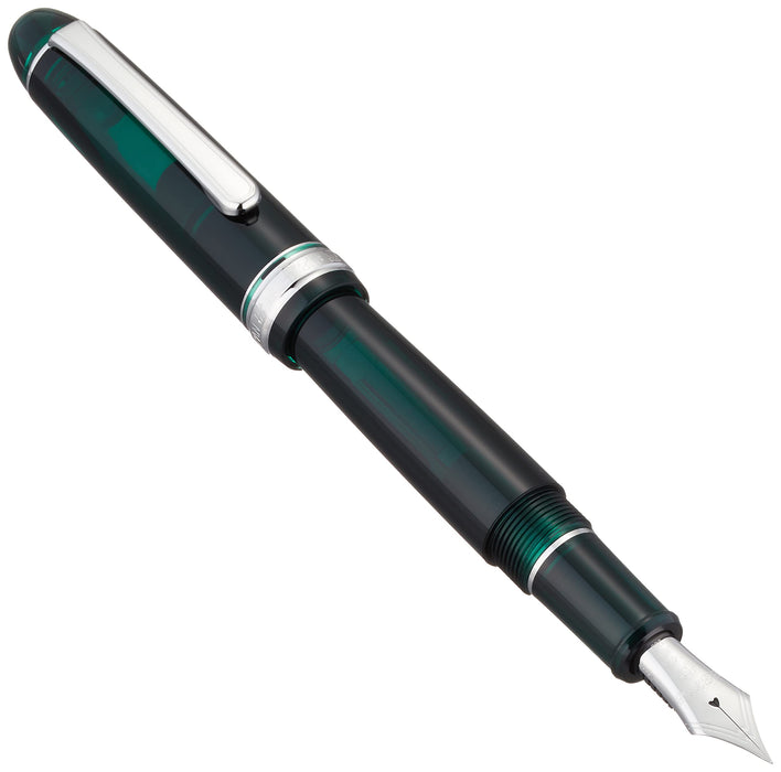 Platinum 3776 Century UEF Ultra Fine-Point Fountain Pen Laurel Green Rhodium Finish