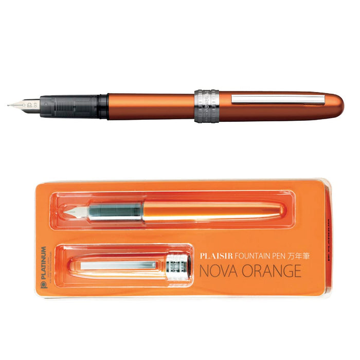 Platinum Plaisir Pgb-1000#25 Fountain Pen in Nova Orange