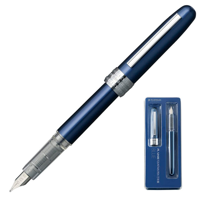 Platinum Brand Plaisir Pgb-1000#56 Blue Fountain Pen - High-Quality Ink Dispenser