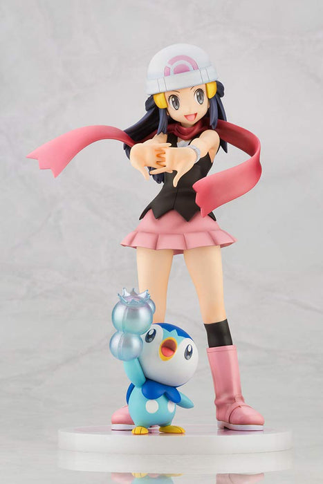 Kotobukiya Artfx J Pokemon Series Hikari with Piplup Painted Figure 1/8 Scale