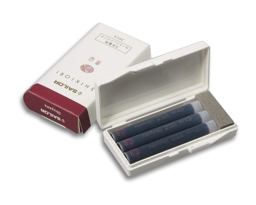 Sailor Fountain Pen Shikiori Okuyama Ink Cartridges 3-Piece Set