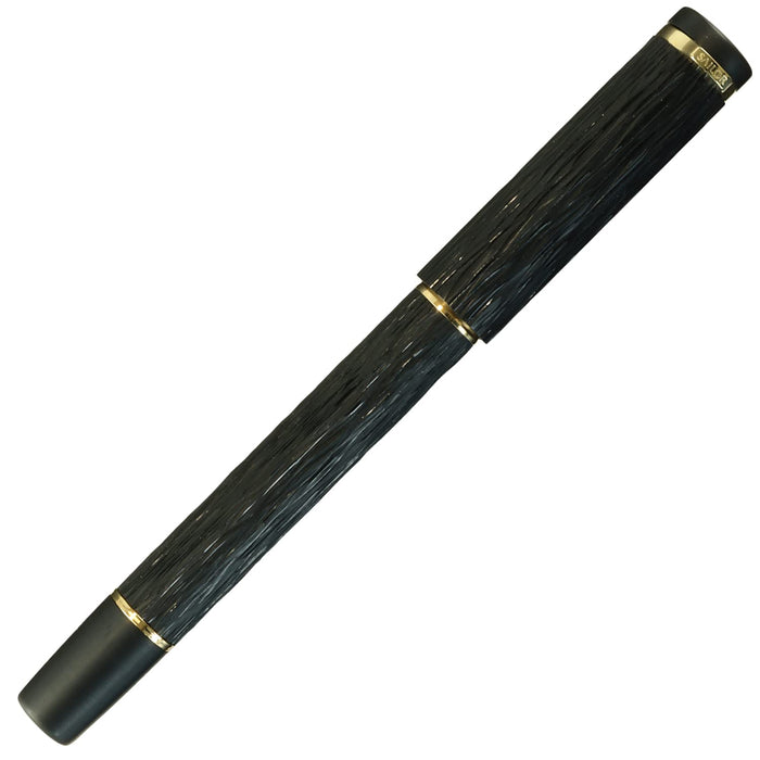 Sailor Fountain Pen Medium Point Night Wind Ebonite Engraved Model 10-8085-420