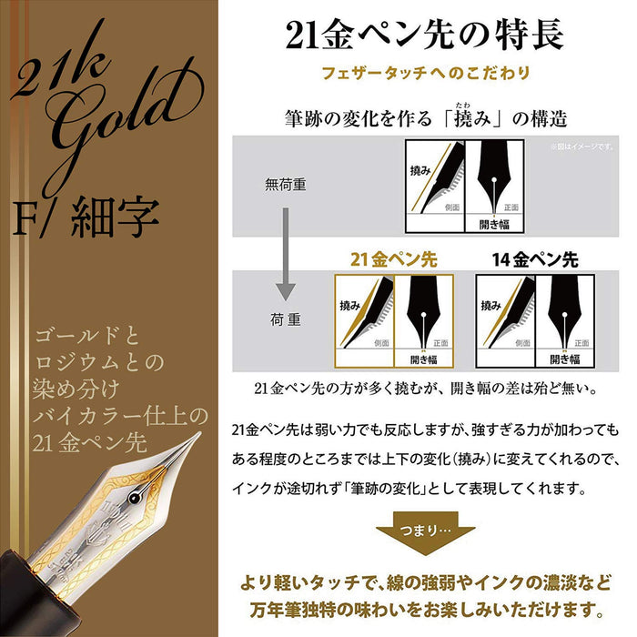 Sailor Professional Gear 银黑细头钢笔 11-2037-220