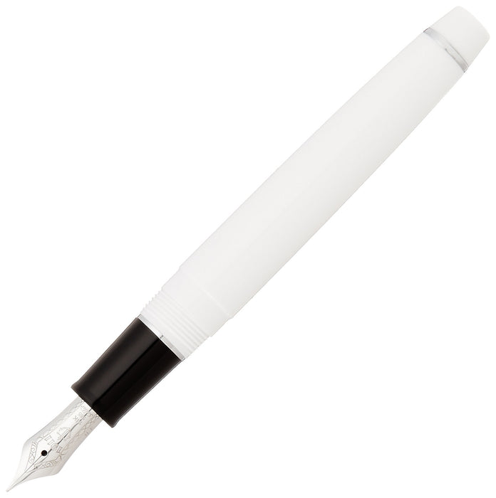 Sailor Fountain Pen Professional Gear Slim Silver White Fine Point - Model 11-1222-210