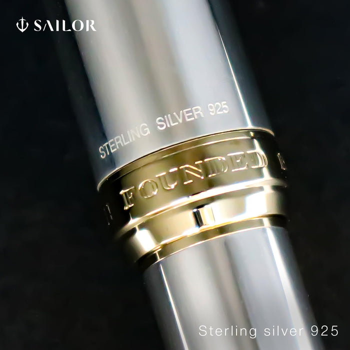 Sailor Fountain Pen Profit 21 Sterling Silver 925 Bold Nib 10-5027-620