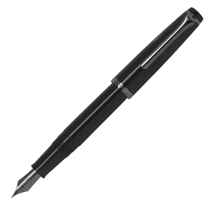 Sailor Fountain Pen Recle All Black Medium Fine - Classic Writing Tool 12-0332-320