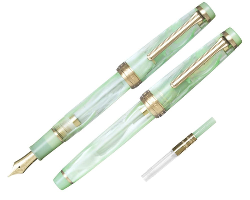 Sailor Fountain Pen Medium Size Veilio Pearl Mint Gt 21K Bold Dual-Use 11-5045-667