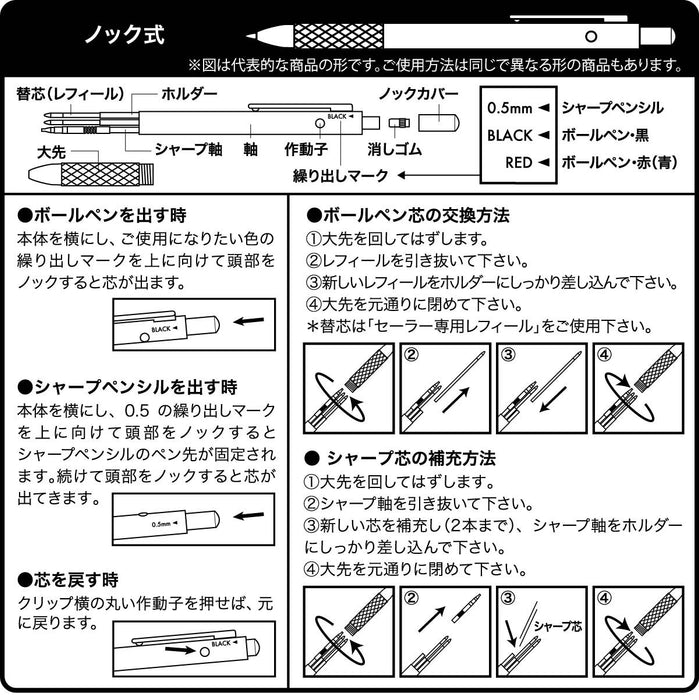 Sailor 鋼筆多功能 2 色 + Sharp Marchand JP 藍色