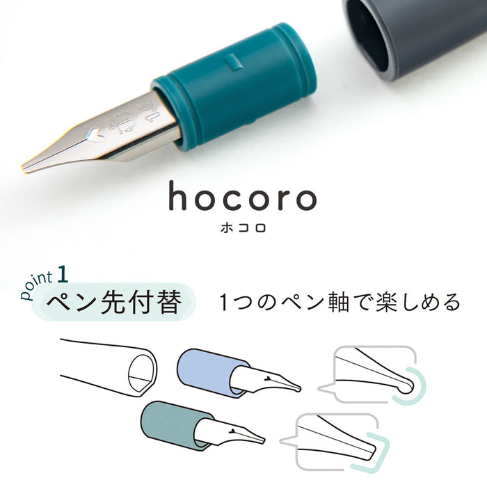 Sailor 钢笔细尖 1.0 毫米笔尖 Hocoro 双灰色型号 12-0220-021