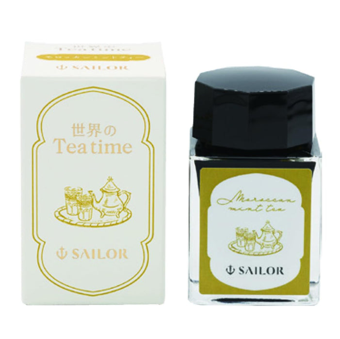 Sailor 钢笔摩洛哥薄荷茶世界茶时间瓶装墨水 20ml