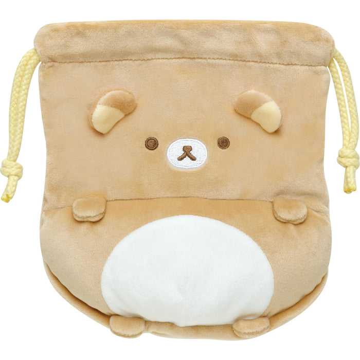 San-X Rilakkuma Pom Poko Drawstring Bag Kyomgurumi Series Ca44901