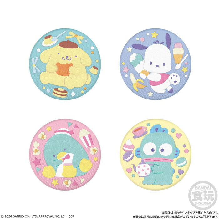 Bandai Sanrio Char Emb Can Badge Biscuit 2 Box 12