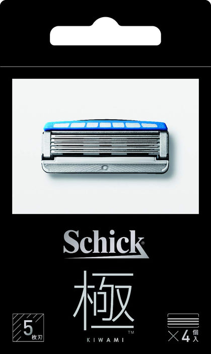 Schick Extreme Kiwami 5-Blade Razor Replacement 4 Pack Shaving Blades