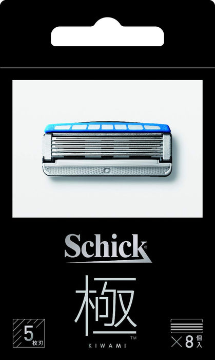 Schick Extreme Kiwami 5-Blade Shaving Razor Replacement Blades 8 Pieces