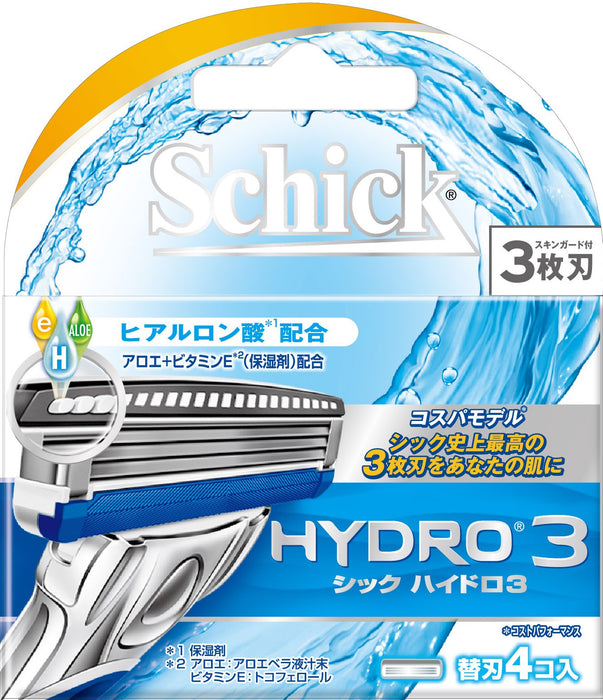 Schick Hydro 3 替换刀片 4 件装 - Schick 品牌