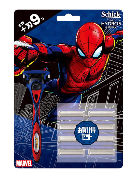 Schick Hydro 5 Body Pack - Marvel Spider-Man Edition with 9 Premium Blades