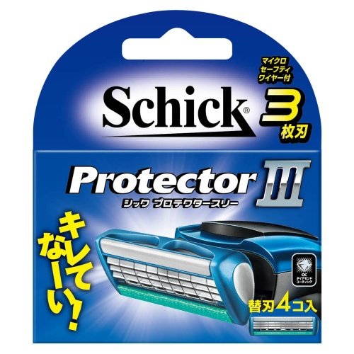 Schick - Protector Three Pack of 4 Replacement Blades