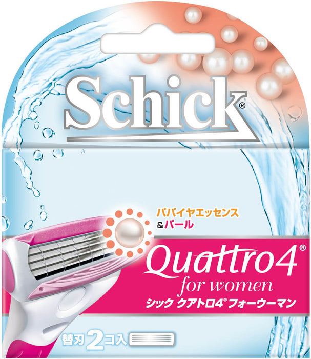 Schick Quattro 4 Women's Razor Replacement Blades 2 Pieces