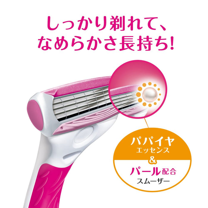 Schick Quattro 4 刀片女士剃须刀，附赠 2 个替换刀片