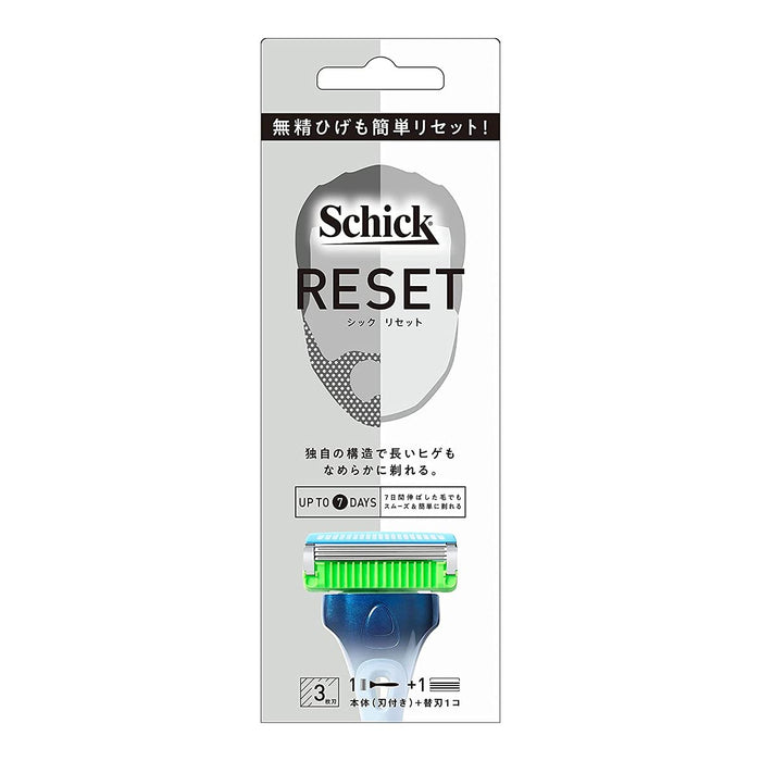 Schick Shaving Razor with Reset Holder Plus 1 Replacement Blade