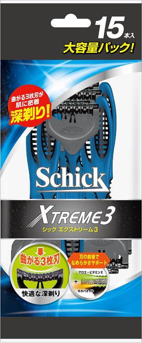 Schick Extreme 3 三重刀片套裝 15 片 - Schick 的優質品質