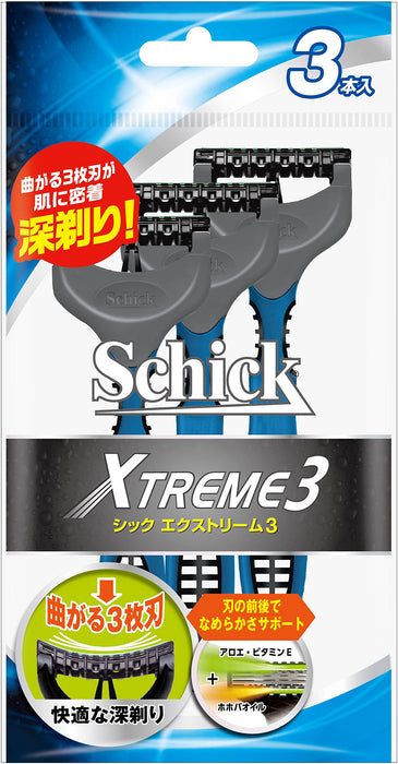 Schick Extreme 3 Razor with 3 Blades Pack of 3 by Schick