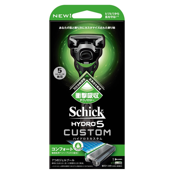 Schick Hydro 5 Comfort Holder with 2 Blades - Custom Fit by Schick