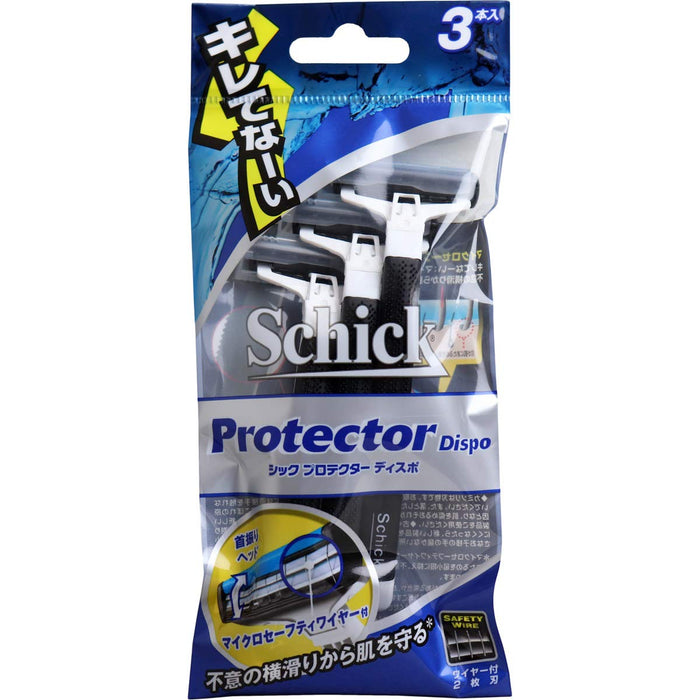 Schick Protector Disposable Razors Pack of 3