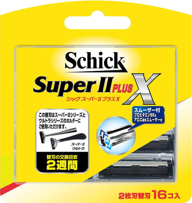 Schick Super II Plus X 16-Pack Replacement Razor Blades