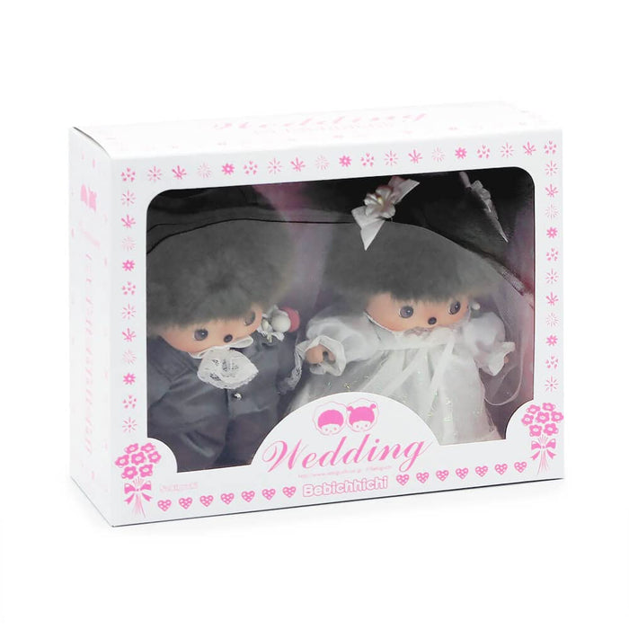 Sekiguchi Monchhichi Babychichi 婚禮套裝毛絨玩具 16 公分 234090