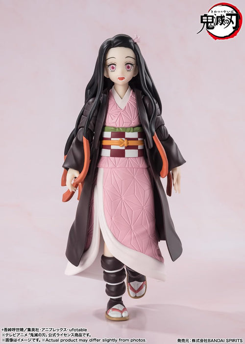 Bandai Spirits Kimetsu No Yaiba Nezuko Kamado 130mm PVC ABS Movable Figure by SH Figuarts