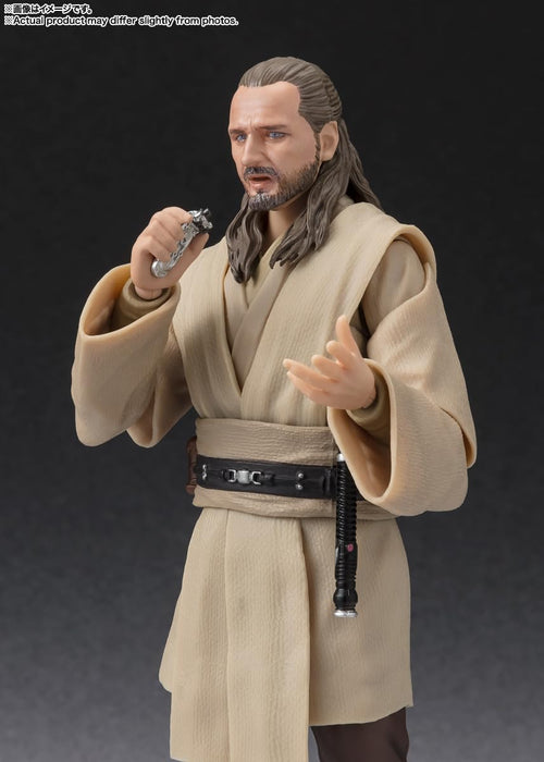 Bandai Spirits SH Figuarts Qui-Gon Jinn 150 毫米 PVC ABS 布制模型