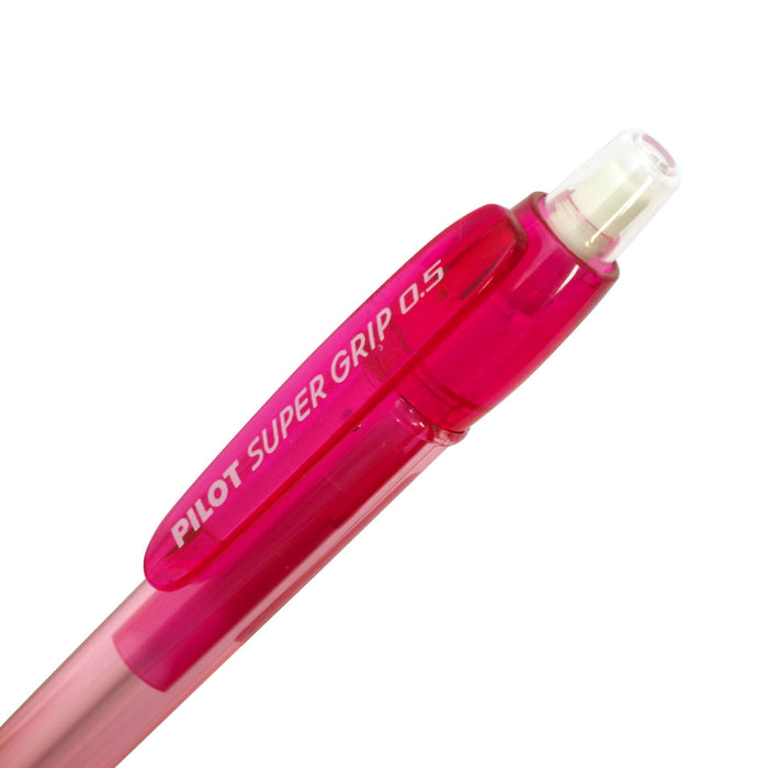 Pilot Sharp Super Grip Knock Pen Transparent Red Hgp10Rtr5