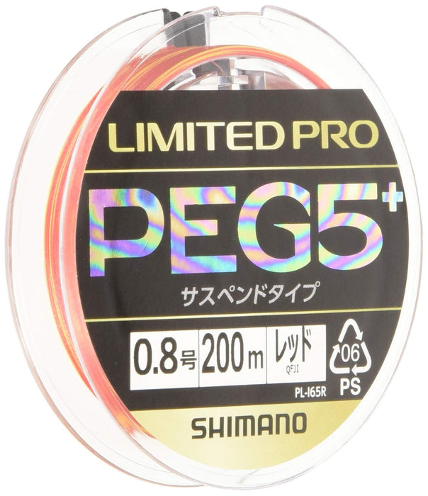 Shimano Limited Pro Peg5+ Suspend 0.8 Red 200M Fishing Line Shimano