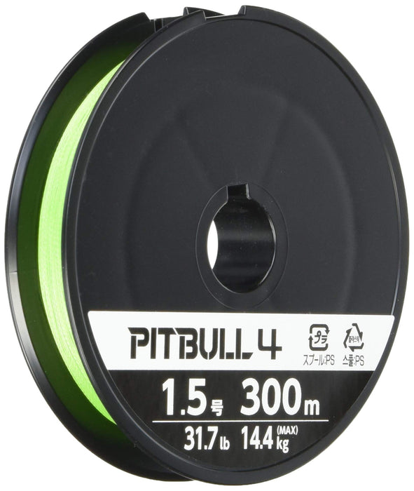 Shimano Pitbull 4 Line 300M 1.5 Lime Green 'Pl-M74S' Durable Braided Fishing Line