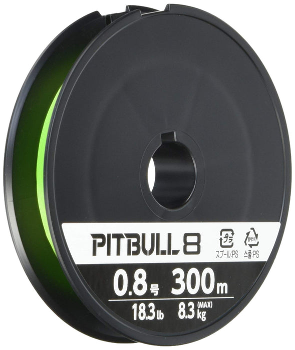 Shimano Pitbull 8 石灰綠 300M 0.8 釣魚線