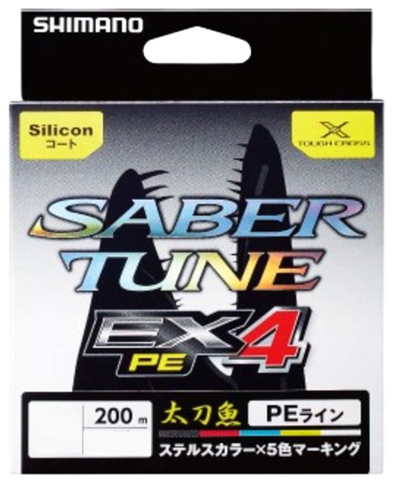 Shimano Line Saber Tune Ex4 Pe 0.8 200M Pl-S64Q Fishing Line