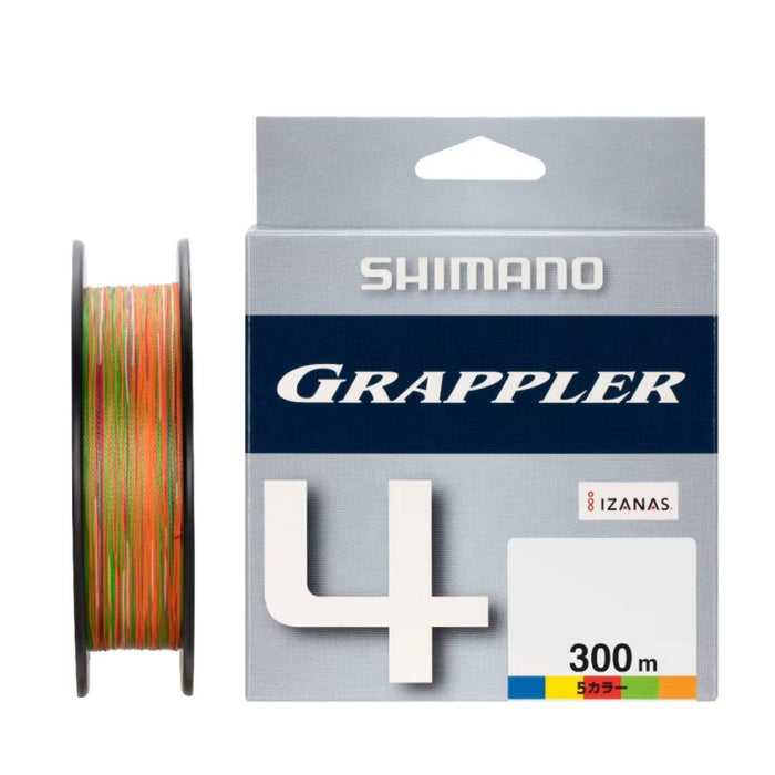 Shimano Grappler 4 PE 线 300M 0.8 5 色高性能线