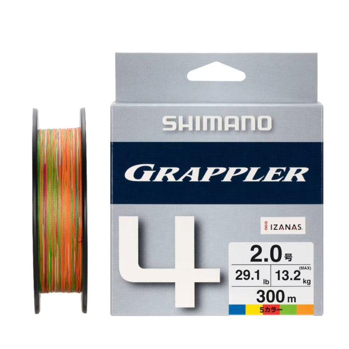 Shimano PE Line Grappler 4 300M 2號多色釣魚線