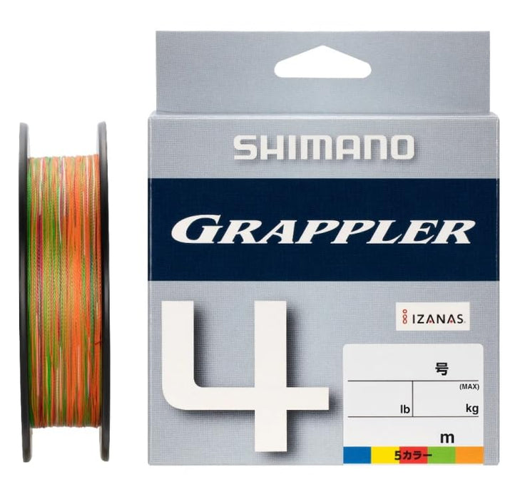 Shimano Grappler 4 300M Pe Line 4 号多色耐用钓鱼线