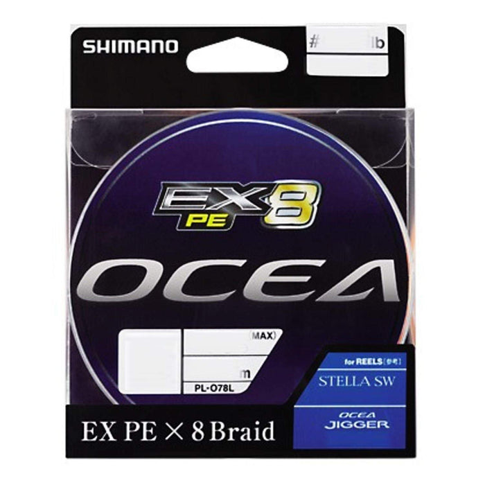 Shimano Ocea Ex8 200M 1.5 33.0 磅多色钓鱼线 Pl-068L