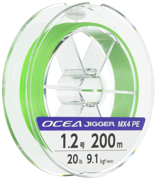 Shimano Ocea Jigger MX4 1.2 青檸綠 PE 釣魚線 200M