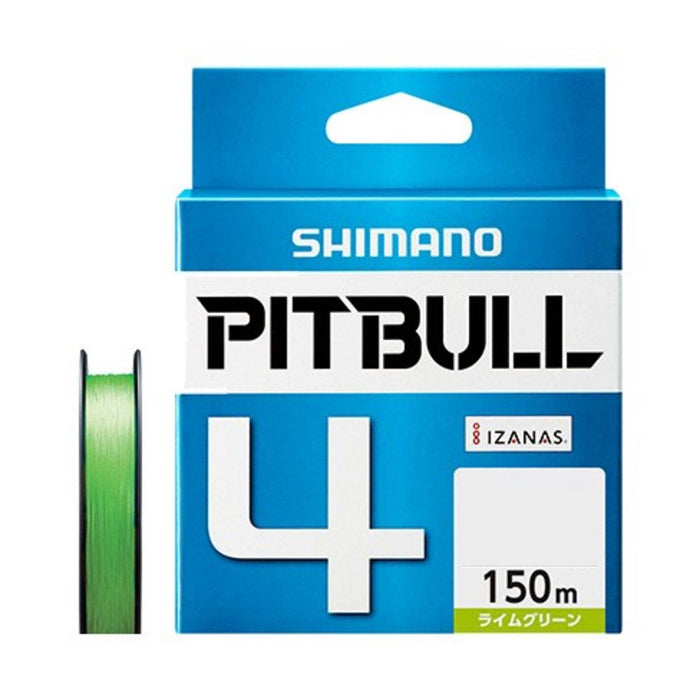 Shimano Pitbull 4 股編織釣魚線 150M 0.4 檸檬綠 8.6 磅