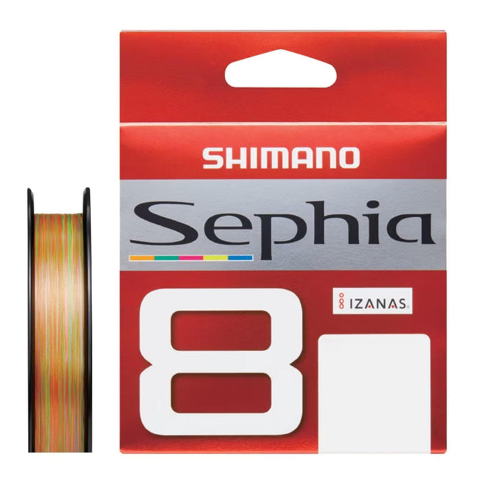 Shimano Sephia PE 线 8 股 200 米 0.8 毫米 多色